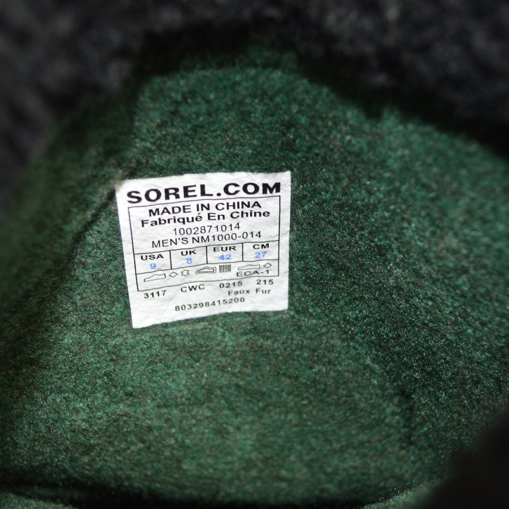 Sorel Men's Caribou Waterproof Snow Rain Boots 9 - Picture 9 of 9